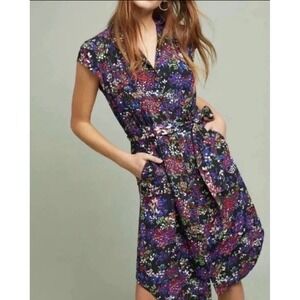Anthropologie Conversations Wildflower Dress Sz 0-Ltd Edition Capsule Collection
